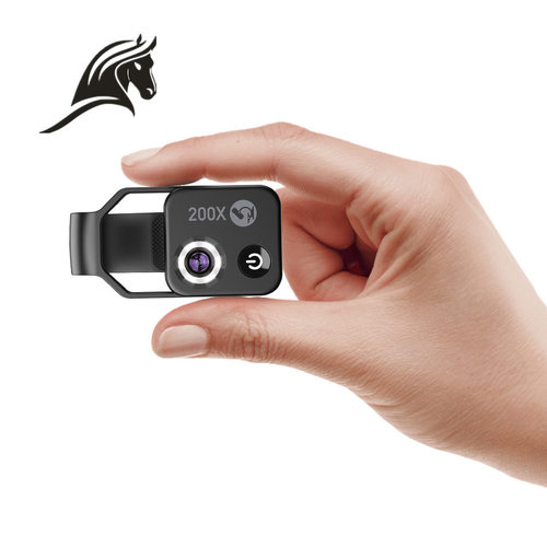 新款显微镜200倍高清放大镜学生科学实验生物LED户外显微镜放大镜