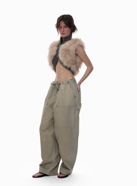 no info'黑道家族'2025年秋冬新款 针织毛毛上衣辣妹废土小开衫女