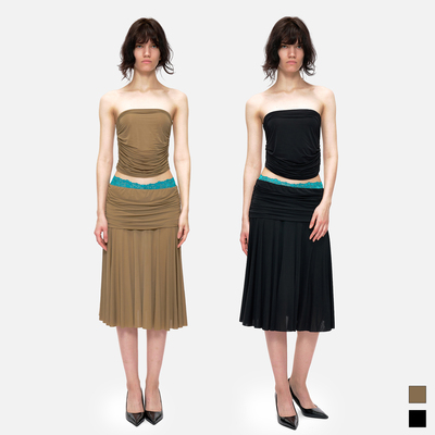 加州富家女褶皱包臀低腰半身裙女