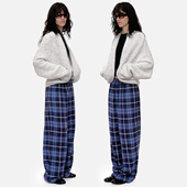 info 毛绒灰色古早千禧千金风蝙蝠袖 口袋开衫 外套2025秋冬新款