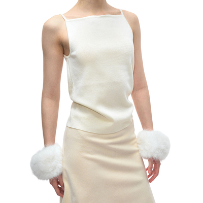 90s富庶的审美优雅质感针织吊带