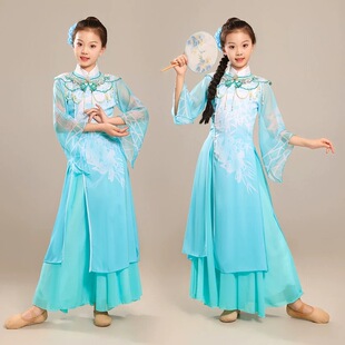 新款古典舞演出服灵儿同款探春表演服女戏文说新款淡雅茶艺中国舞