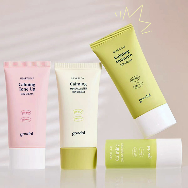 goodal果达儿防晒鱼腥草镇静舒缓防晒霜敏敏肌补水保湿韩国