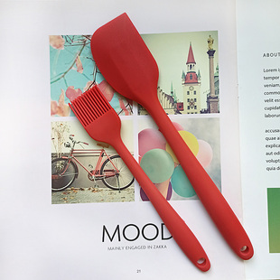 硅胶刮铲油刷刮刀烘焙工具面糊搅拌刮棒刷子