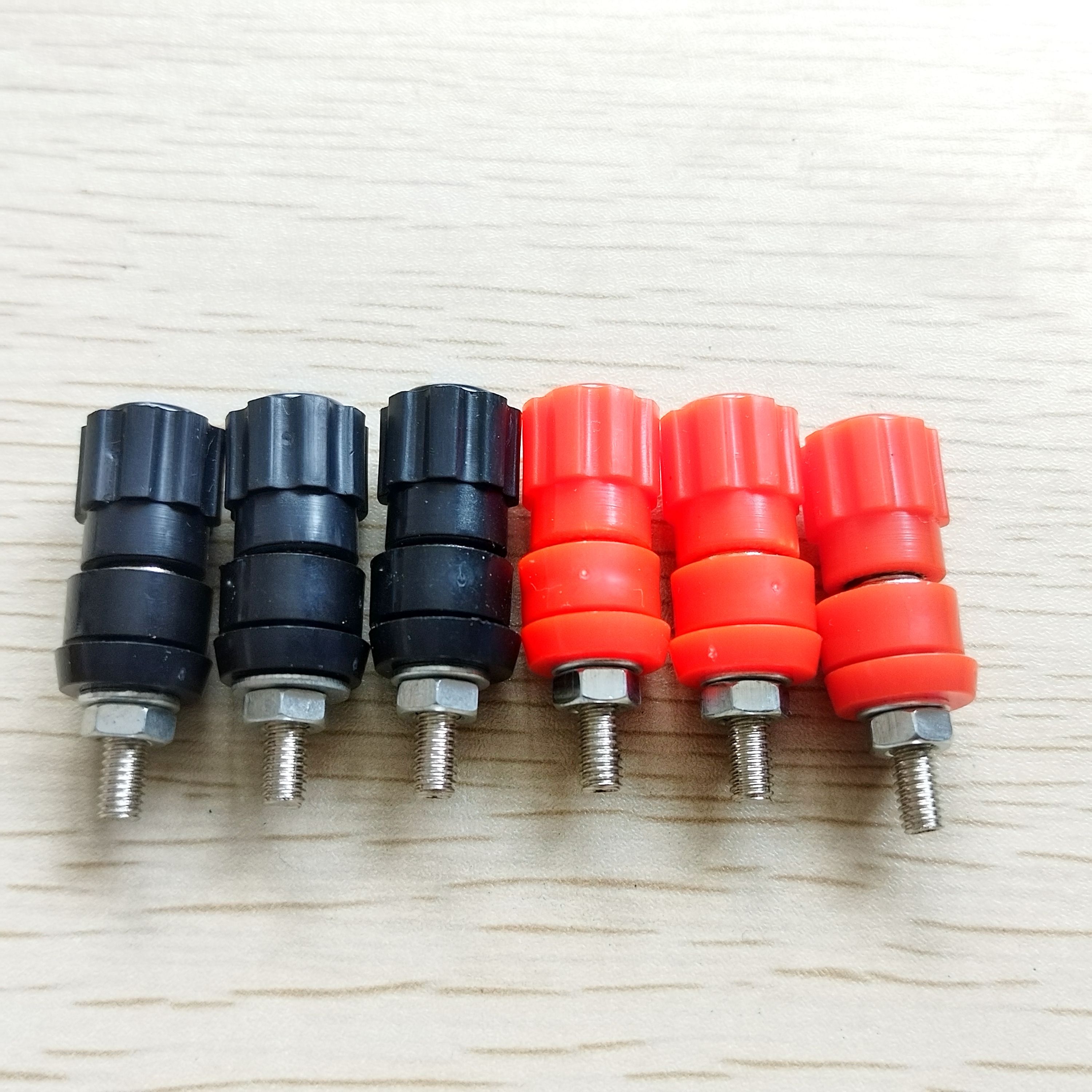 逆变器接线端子WZYG910配套仪器仪表黑色20A6mm5mm接线柱铜芯铁柱