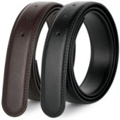 不带头皮带男3.5cm皮带条3.2cm无头真皮皮带针扣带身单条打眼打孔