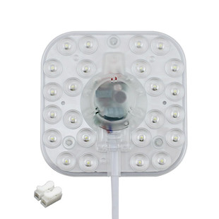 雷雷智光 LED声光控改造灯板感应灯吸顶灯改造光源 声光控12W 白