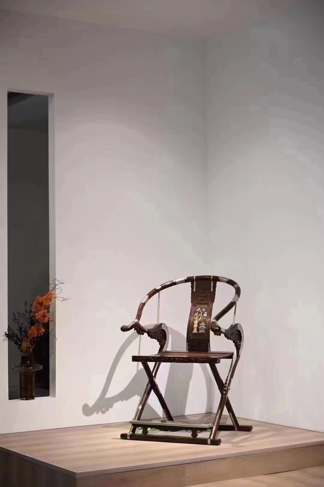 小叶紫檀紫光檀红木大红酸枝头把交椅明清老挝交趾黄檀明式椅