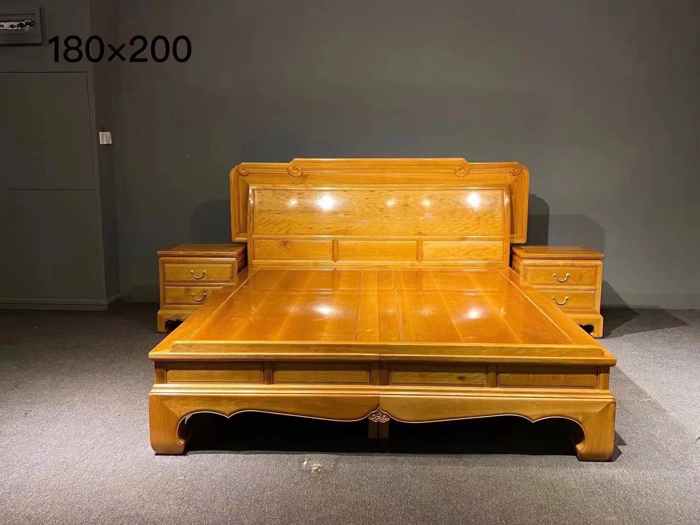 金丝楠木双人床高低床小叶桢楠架子床雕花满水波古典新中式实木,住宅家具,红木床,淘宝优惠券,粉丝福利购,淘宝优惠卷