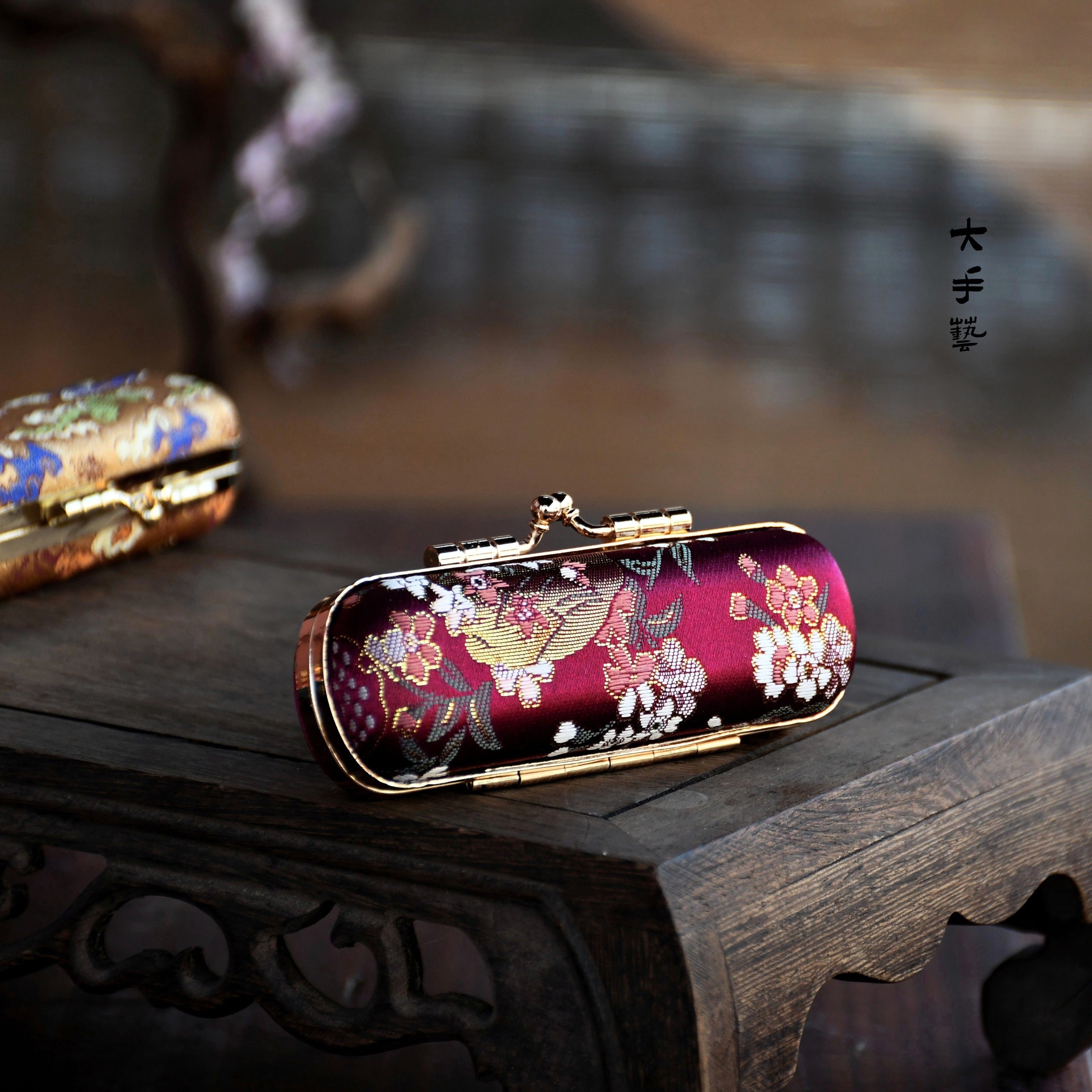 口红盒首饰盒印章盒-非遗新中式宋锦口金包布艺手工包DIY材料包,居家布艺,缝纫DIY材料套装,淘宝优惠券,粉丝福利购,淘宝优惠卷