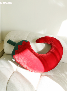 趣味新中式红色辣椒抱枕沙发客厅靠枕圣诞新年节日喜庆礼物送朋友