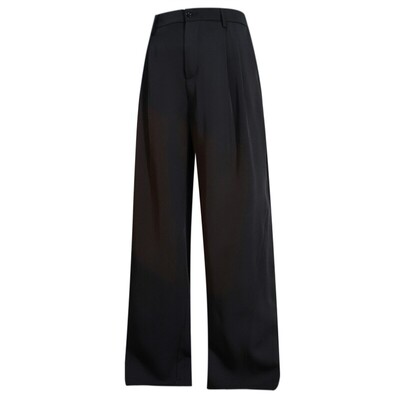 夏季胖子大码男装直筒垂感西裤