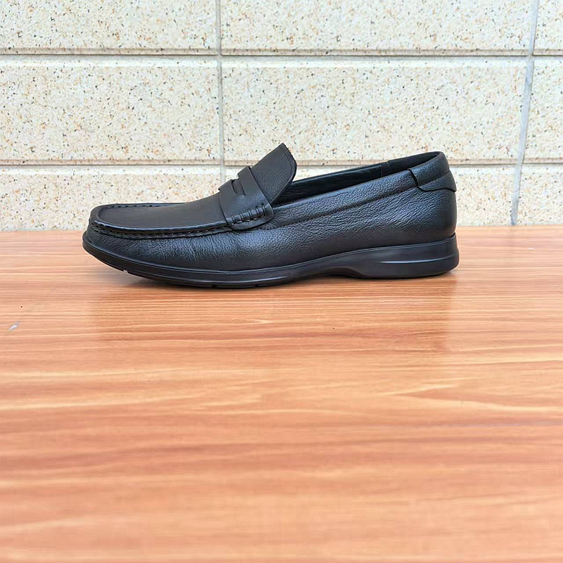 外贸男鞋牛皮休闲乐福鞋轻便大码