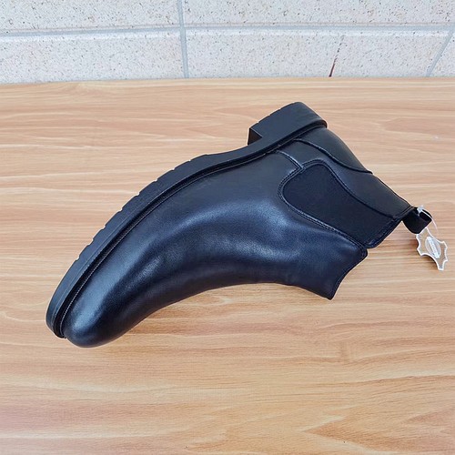 英伦切尔西靴男真皮加绒棉鞋尖头