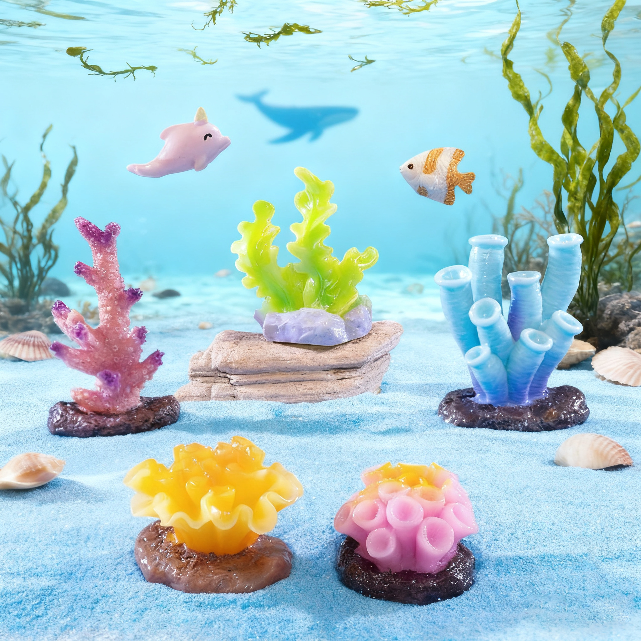 新款迷你珊瑚鱼缸水族箱养鱼