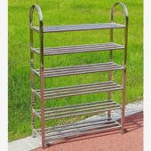 304不锈钢鞋 收纳靴架 架加厚多层经济型家用门厅寝室金属简易组装