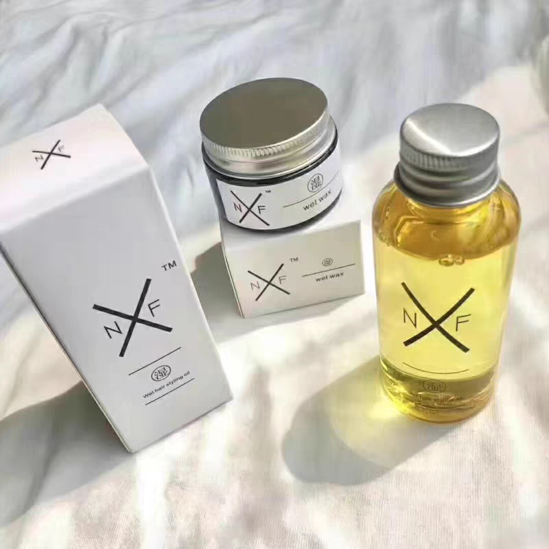 NXF湿感造型精油渣男啫喱发泥发油泡沫发蜡卷发护卷定型蓬松持久