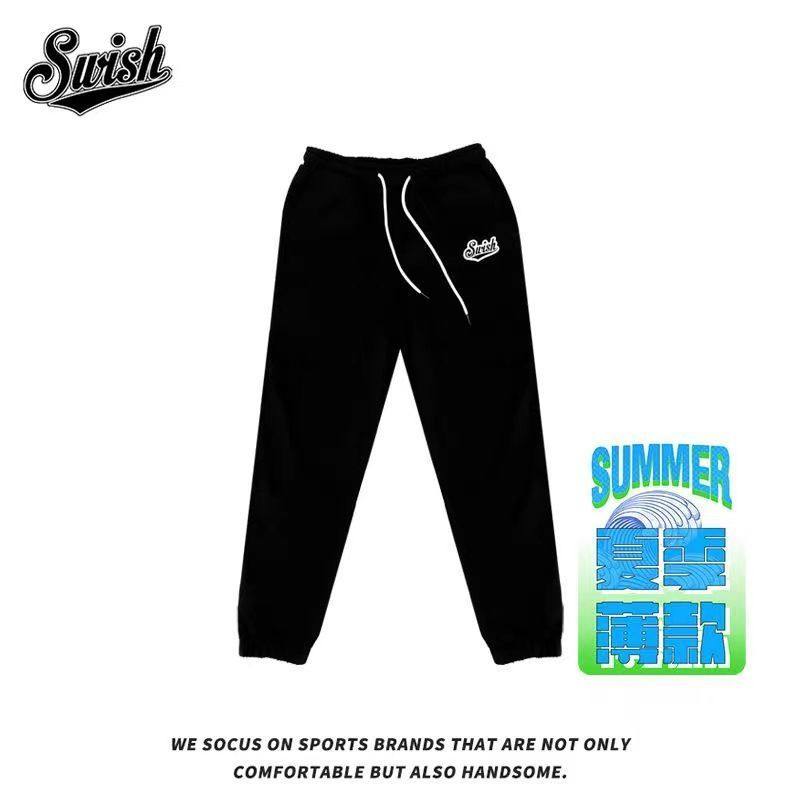 Swish美式篮球长裤夏季薄款卫裤男宽松束脚裤子训练裤潮男运动裤