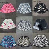 男篮球透气跑步健身运动速干裤 潮豹纹三四分短裤 美式 SLAMBALL新款