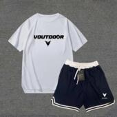 速干篮球训练T恤男跑步健身短裤 夏季 运动投篮服套装 短袖 三分 美式