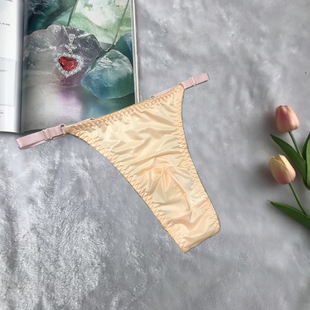 T裤 2018新款 可调节光滑细带性感U凸设计低腰丁字裤 男变装 外贸日式