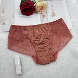 新款性感男式贴身弹力蕾丝凹凸款式男士日常穿舒适情趣透视小内裤