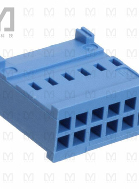 281839-6【CONN RCPT HSNG 2X6POS IDC .100】