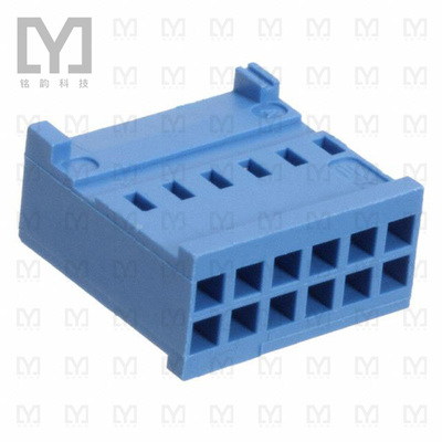281839-6【CONN RCPT HSNG 2X6POS IDC .100】