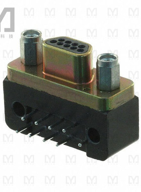 MDM-9PCBRP【CONN MICRO-D PLUG 9POS R/A SLDR】
