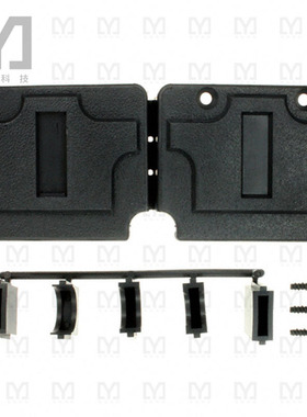 207476-1【CONN BACKSHELL 50P 90/180DEG BLK】