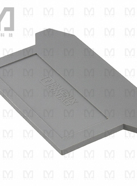 0701121【CONN TERM BLK END PLATE GRAY】