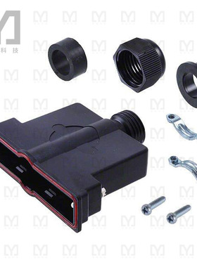 09670370438【CONN BACKSHELL 37POS 180DEG BLK】