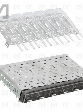 2007169-1【CONN SFP+ CAGE 1X6 PRESS-FIT R/A】