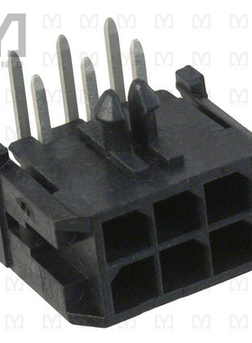 0430450601【CONN HEADER R/A 6POS 3MM】