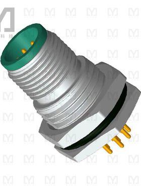 M12A-08PMMP-SF8001【CONN PLUG MALE 8POS GOLD SOLDER】