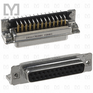 242A17680X【CONN D-SUB RCPT 25POS R/A SOLDER】