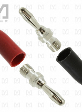 9202 R/B【CONN BANANA PLG SOLDERLESS 2PC】