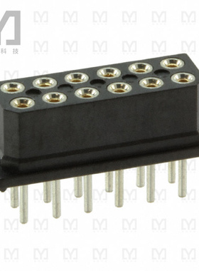 M80-8501242【CONN RCPT 12POS 0.079 GOLD PCB】