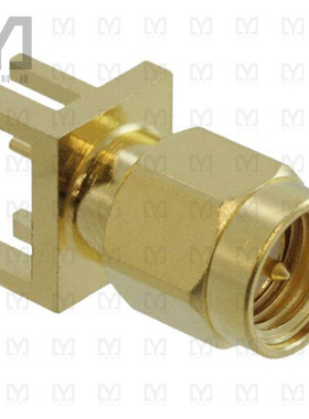 132366-10【CONN SMA PLUG STR 50OHM EDGE MNT】