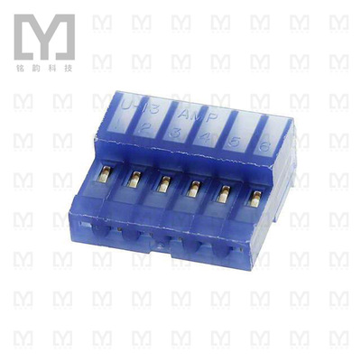 3-641192-6【CONN RCPT 6POS IDC 26AWG GOLD】
