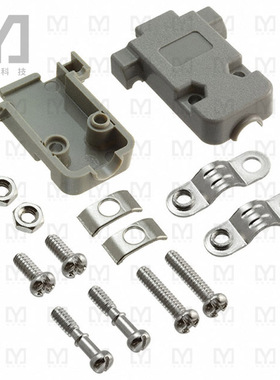 8630CH09UNCLF【CONN BACKSHELL 9POS 180DEG GRAY】