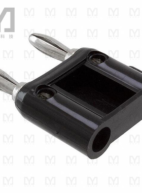 BU-PMDP-S-0【CONN DBL BANANA PLG SLDRLESS BLK】