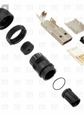 DCC-USBAT-150【CONN PLUG USB2.0 TYPEA 4POS SLD】