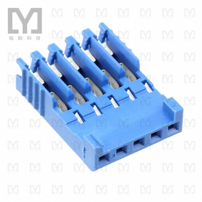 281784-5【CONN PLUG 5POS IDC 24-26AWG GOLD】