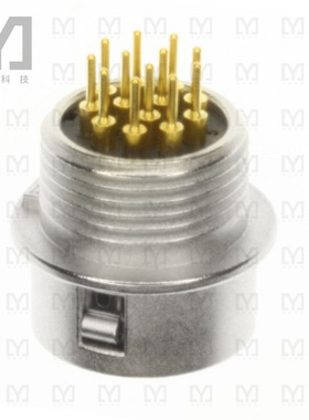 HR10-10R-12SA(73)【CONN RCPT FMALE 12POS GOLD SLDR】