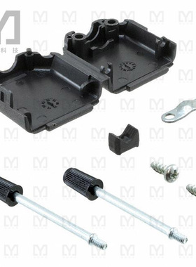 09670090424【CONN BACKSHELL 9POS 180DEG BLACK】