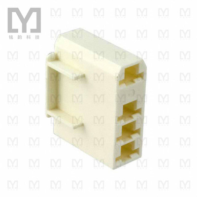 520987-6【CONN RCPT HSG 0.25 4POS NATURAL】