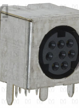 5749267-1【CONN RCPT FMALE MINI DIN 8P SLDR】