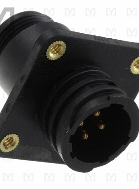 207825-9【CONN RCPT MALE 4POS GOLD SOLDER】