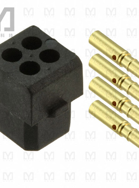 M80-8440445【CONN RCPT 4P CRIMP 24-28AWG GOLD】